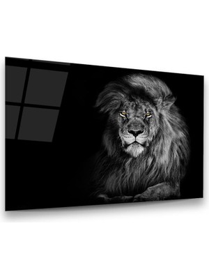 Glass Art Aslan Yatay Cam Tablo