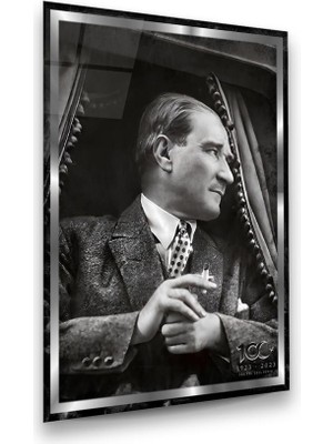 Glass Art 100. Yıl Özel Seri Atatürk Dikey Cam Tablo
