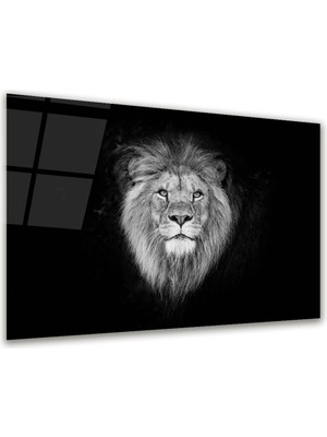 Glass Art Aslan Yatay Cam Tablo