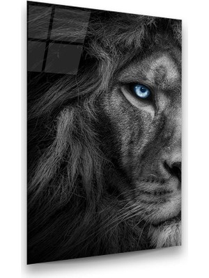 Glass Art Aslan Dikey Cam Tablo