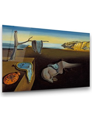 Glass Art Salvador Dali - Belleğin Azmi Yatay Cam Tablo