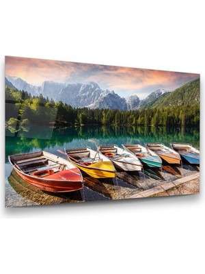 Glass Art Kayıklar Yatay Cam Tablo