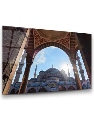 Glass Art Sultan Ahmet Camii Yatay Cam Tablo