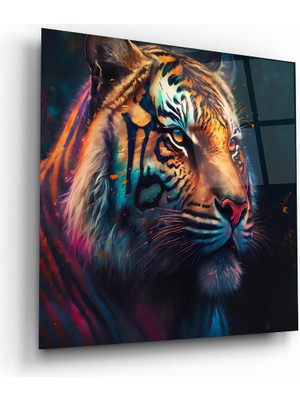 Glass Art Kaplan Manipülasyon Kare Cam Tablo