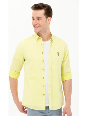 U.S. Polo Assn. Erkek Citron Gömlek Basic 50262977-VR168
