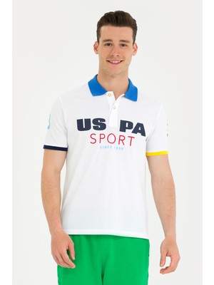 U.S. Polo Assn. Erkek Beyaz Tişört 50263264-VR013