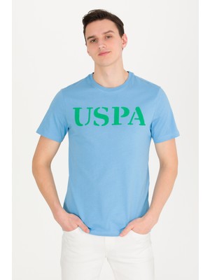 U.S. Polo Assn. Erkek Turkuaz Tişört Basic 50262976-VR093