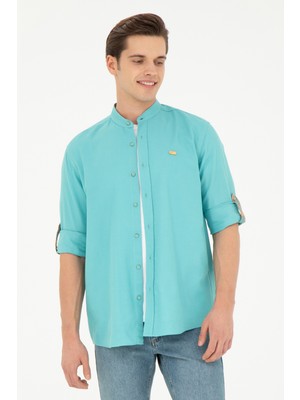 U.S. Polo Assn. Erkek Mint Gömlek Desenli 50263721-VR090