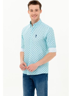 U.S. Polo Assn. Erkek Nil Gömlek Desenli 50263160-VR083