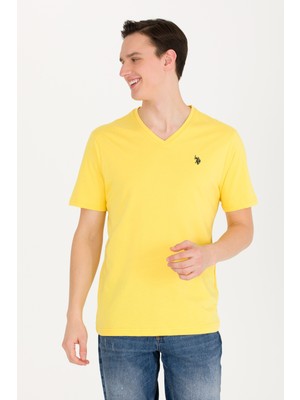 U.S. Polo Assn. Erkek Koyu Sarı Tişört Basic 50263203-VR094
