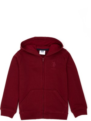U.S. Polo Assn. Erkek Çocuk Bordo Sweatshirt 50276191-VR014
