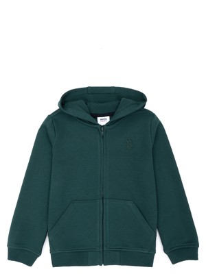U.S. Polo Assn. Erkek Çocuk Koyu Yeşil Sweatshirt 50276191-VR079