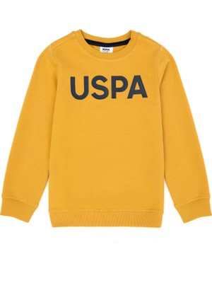 U.S. Polo Assn. Çocuk Hardal Basic Bisiklet Yaka Sweatshirt 50269425-VR072