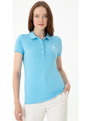 U.S. Polo Assn. Kadın Turkuaz Tişört 50262716-VR093