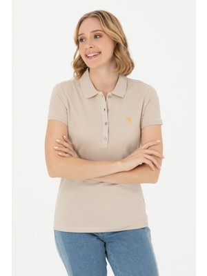 U.S. Polo Assn. Kadın Taş Basic Polo Yaka Tişört 50262675-VR049