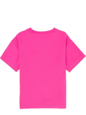 U.S. Polo Assn. Kız Çocuk Pembe T-Shirt 50265397-VR041