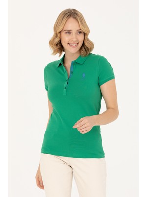 U.S. Polo Assn. Kadın Yeşil Basic Tişört 50262698-VR054