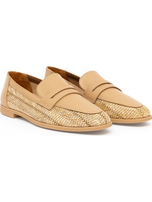 U.S. Polo Assn. Kadın Bej Loafer 50287523-VR011