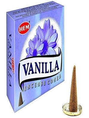 Shopiolog Vanilya Kokulu Aromalı 10 Adet Konik Tütsü