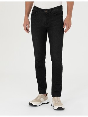 Pierre Cardin Erkek Siyah Slim Fit Jean Pantolon 50280556-VR046