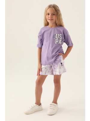 U.S. Polo Assn. Kız Çocuk Lila Pijama Takım 50290945-VR034