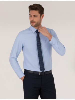 Pierre Cardin Erkek Koyu Mavi Slim Fit Oxford Gömlek 50268227-VR032