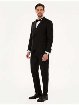 Pierre Cardin Erkek Siyah Ex. Slim Fit Smokin 50220525-VR046