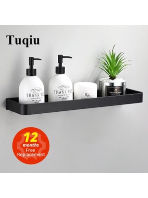 Mingjin Shop2 30CM Bar Tarzı Banyo Rafı Banyo Duş Rafı Alüminyum Siyah Banyo Köşe Rafı Duvara Monte Siyah Alüminyum Mutfak Depolama Tutucusu (Yurt Dışından)