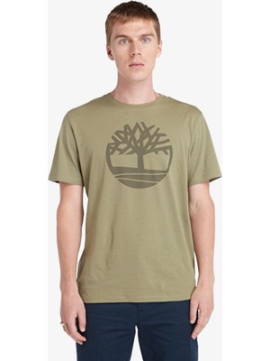 Timberland Tree Logo Short Sleeve Erkek Yeşil T-Shirt TB0A2C2RAP61