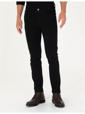 Pierre Cardin Erkek Siyah Slim Fit Jean Pantolon 50274214-VR046