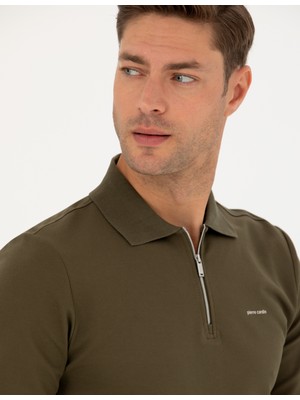 Pierre Cardin Erkek Koyu Haki Regular Fit Sweatshirt 50273897-VR111