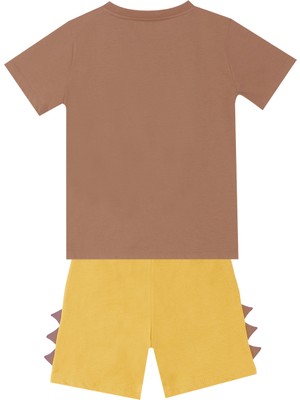 Denokids Oyuncu Dino Erkek Çocuk T-Shirt Şort Takım