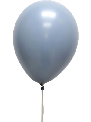 Organizasyon Pazarı 12 inç Fırtına Mavisi renk 25 li Retro Dekorasyon Balonu