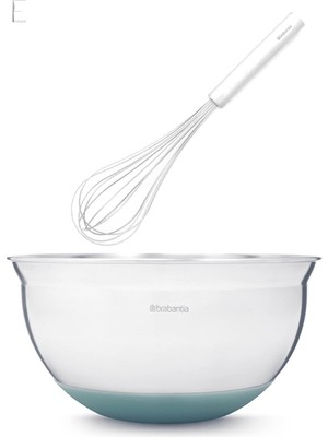 Brabantia Evrekala Edition Hazırlık Kase Seti ve Tel Çırpıcı