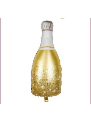 Kidspartim Gold Şampanya Şişesi Folyo Balon 100X49 cm