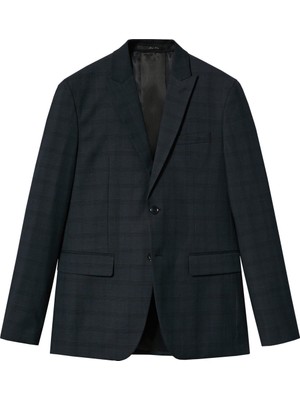 Mango Man Slim Fit Kareli Takım Blazer