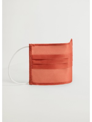 Mango Yıkanabilir Yüz Maskesi Telsiz Düz Tasarım 100% Polyester Malzeme ile Üretilmiştir