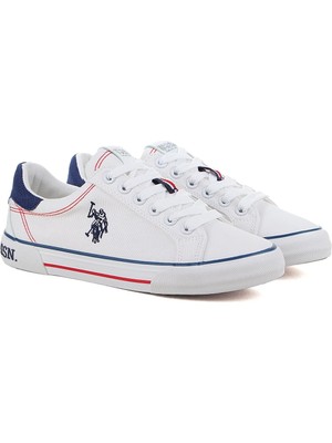 U.S. Polo Assn. Rachel 4fx Bağcıklı Uniseks Sneaker Beyaz