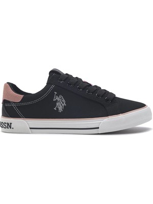 U.S. Polo Assn. Rachel 4fx Bağcıklı Uniseks Sneaker Siyah