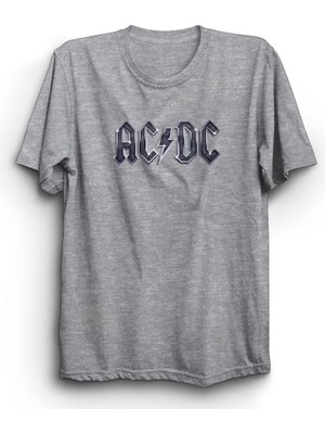 The Fame Acdc, Metallic Logo, Rock Metal Müzik Grubu Tişörtü