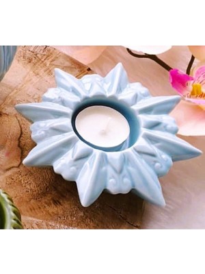 Morlalem Yıldız Mumluk Silikon Kalıp K-387, Kokulu Taş Sabun Alçı Mum Kalıbı