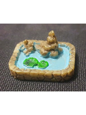 Morlalem Mini Minyatür Havuz Silikon Kalıp K-388, Kokulu Taş Sabun Alçı Mum Kalıbı