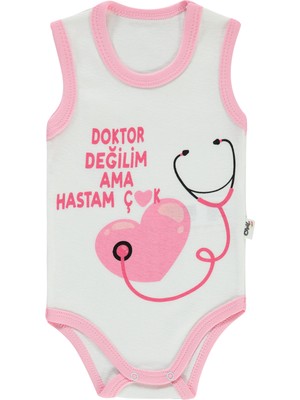 Civil Baby Kız Bebek Çıtçıtlı Badi 1-18 Ay Pembe