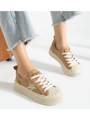 Alemdar Shoes Star Vizon Yıldız Detay Kadın Sneakers