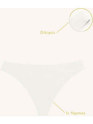 Nbb Ekru Cushy Iz Yapmaz String