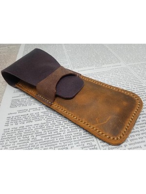 Mahfuz Crazy Hors Hakiki Deri El Emeği Kalemlik Kalem Kutu 27 cm 6 cm 24SU6