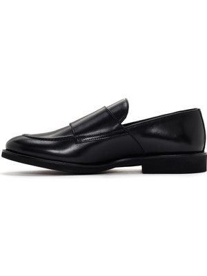 Derimod Erkek Siyah Deri Casual Loafer