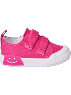 Vicco Luffy Fuşya Bebe Keten Işıklı Ayakkabı