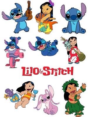 Fun Life 50 Parça Lilo ve Stiç - Lilo And Stitch Sticker Seti