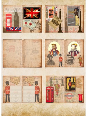 Fun Life 56 Parça Londra Temalı Scrapbook Seti